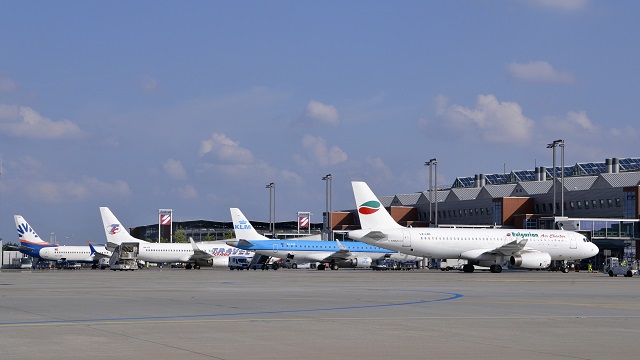 Flughafen Dresden Vorfeld
